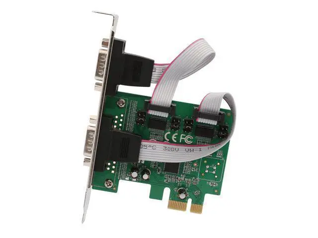 Main image of Vszerda 2 Port Serial DB9 RS232 PCI-e 1.0 x1 with Low Bracket SI-PEX15055