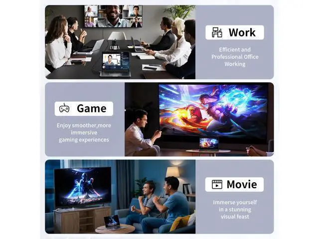 Alt view image 6 of 7 - Vszerda USB C to DisplayPort Cable 10FT, 8K@60Hz 4K@240Hz Unidirectional Thunderbolt 3/4/5 to DisplayPort Cord USB C to DP Compatible with MacBook Pro/Air, iPhone 16 Pro/Max, XPS, Surface