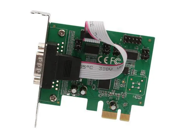 Alt view image 5 of 7 - Vszerda 2 Port Serial DB9 RS232 PCI-e 1.0 x1 with Low Bracket SI-PEX15055