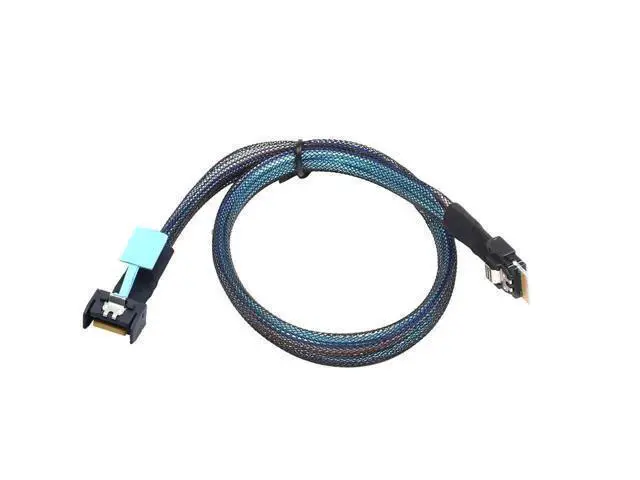Alt view image 5 of 6 - Vszerda PCIE Slimline Mini SAS MCIO 38P to Slimline SFF-8654 4i Hard Drive Cable 80CM