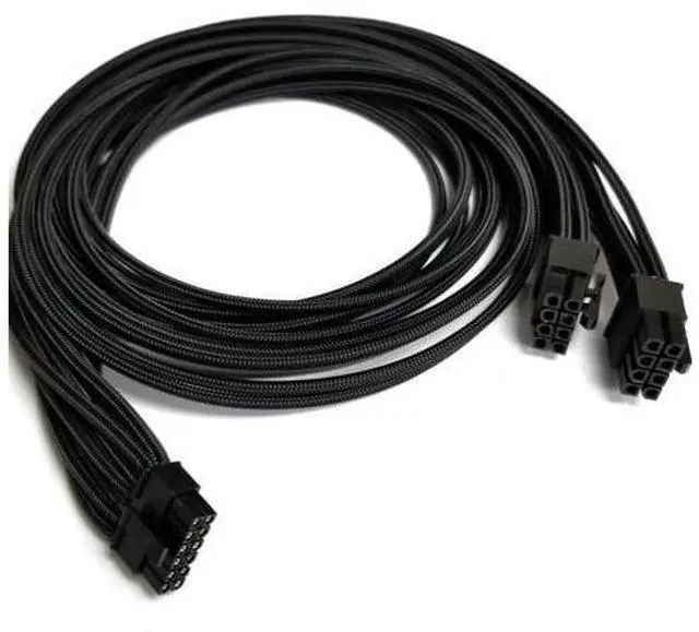 Main image of Vszerda 2X CPU 8 Pin to 16 Pin(12+4) 12VHPWR PCI-e 5.0 Cable Compatible with GPU 3090Ti RTX 4080 4090 for 12VHPWR PCI-e Cable for A SUS/Seasonic/Phanteks Revolt (24 Inches)