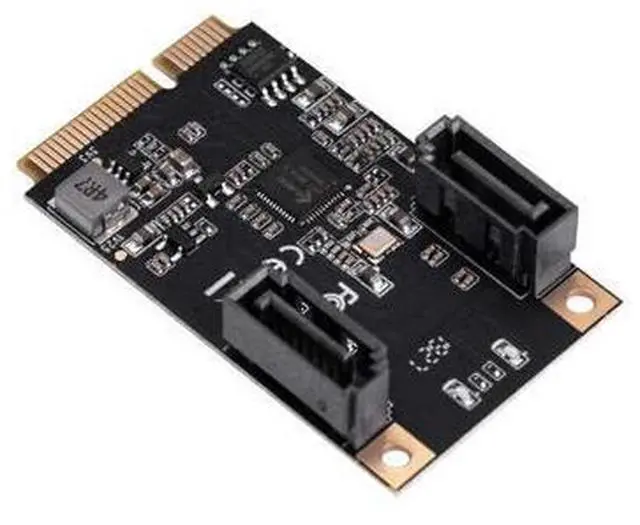 Main image of Vszerda M.2 22x42 PCIe Interface to 2 Port SATA III Expansion Card Jmicro JMB582 Chipset, Add Two SATA 3.0 Ports to Any M.2 M-Key Slot SI-MPE40150