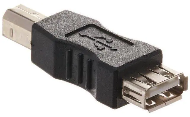 Main image of Vszerda (5 Pack) USB Gender Changer Female A to Male B Converter Adapter, USB 2.0 A Female to B Print Male F/M Converter Adapter Connecter