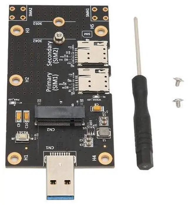 Main image of Vszerda M.2 NGFF to USB 3.0 Adapter Card, 3042/3052 NGFF (M.2) to USB 3.0 A Adapter with Nano SIM Card Slot for 3G/4G/5G Module