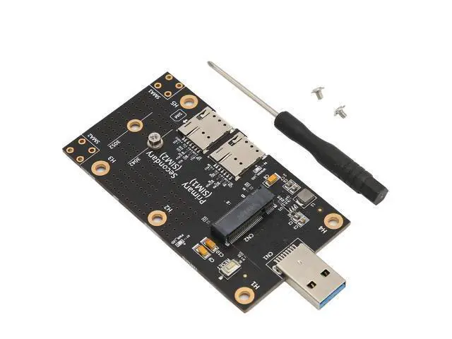 Alt view image 7 of 7 - Vszerda M.2 NGFF to USB 3.0 Adapter Card, 3042/3052 NGFF (M.2) to USB 3.0 A Adapter with Nano SIM Card Slot for 3G/4G/5G Module