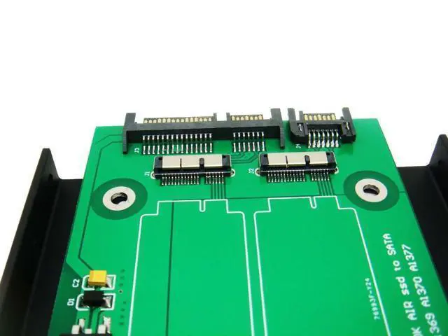 Alt view image 3 of 3 - Vszerda Dual 18-Pin to SATA Adapter with 3.5" Bracket for SSD from 2010-2011 MacBook AIR A1369 A1370 A1377