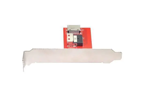 Alt view image 7 of 7 - Vszerda PCI-Express 4.0 Slimline SAS SFF-8654 to Oculink SFF-8611 SFF-8612 PCBA Female Adapter with Bracket