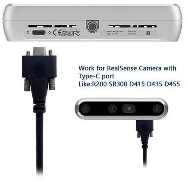 Alt view image 6 of 7 - Vszerda 3.0m USB 3.1 Type-C Dual M2 Screws Locking to Locking USB-C 10Gbps Data Cable Panel Mount Type (300cm)
