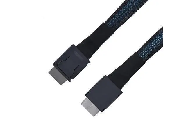 Alt view image 7 of 7 - Vszerda Oculink Cable PCIe 4.0 SFF-8611 4i Long Male Extension Cable for Oculink eGPU onexGPU Mini PC SSD, 6.6 feet (200 cm)