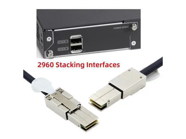 Alt view image 2 of 7 - Vszerda 20Gbps 40Gbps CAB-STK-E-0.5M FlexStack Stacking Cable Compatible for Catalyst 2960S 2960X 2960XR Networking Switch