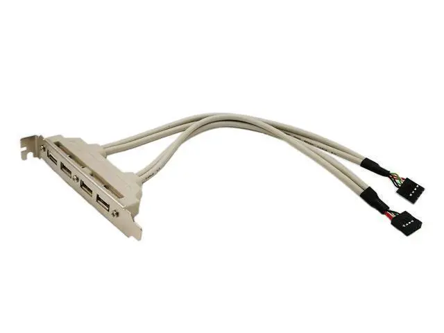 Alt view image 2 of 4 - Vszerda Motherboard 4 Ports USB 2.0 Hubs Expansion Rear Panel Header Bracket