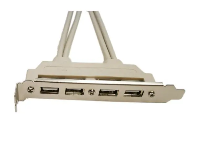 Alt view image 3 of 4 - Vszerda Motherboard 4 Ports USB 2.0 Hubs Expansion Rear Panel Header Bracket