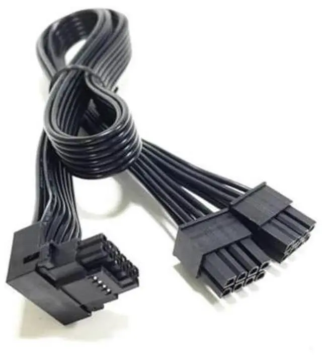 Main image of Vszerda Angled 12VHPWR 600W PCIe 5.0 Dual 8 Pin to 16 Pin 12+4 Pin Power Cable for RTX 4090 4080 3090TI 4070Ti Graphics Card GPU, ONLY for C orsair Power Supply (Type A)