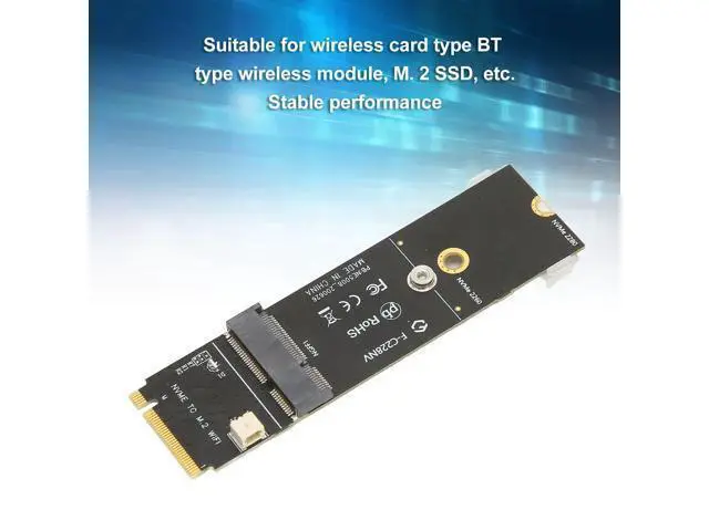 Alt view image 3 of 7 - Vszerda M.2 SSD Riser , M.2 A E Key to M.2 M Key , Bluetooth , SSD Adapter for Network , M.2 SSD, Easy Installation
