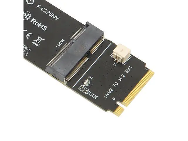Alt view image 6 of 7 - Vszerda M.2 SSD Riser , M.2 A E Key to M.2 M Key , Bluetooth , SSD Adapter for Network , M.2 SSD, Easy Installation