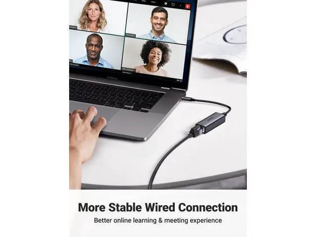 Alt view image 4 of 7 - UGREEN USB C to Ethernet Adapter, 1000Mbps, RJ45, Driver-Free, Compatible with Windows, MacOS, iPadOS, ChromeOS, Android, Laptop, Tablet, Smartphone