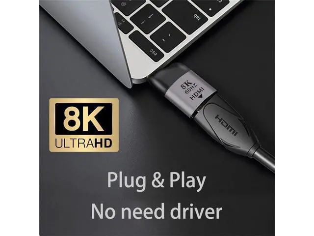 Alt view image 3 of 7 - Vszerda USB4 USB-C Type-C Source to Female HDMI 2.0 Display 8K 60HZ UHD 4K HDMI Male Monitor Adapter