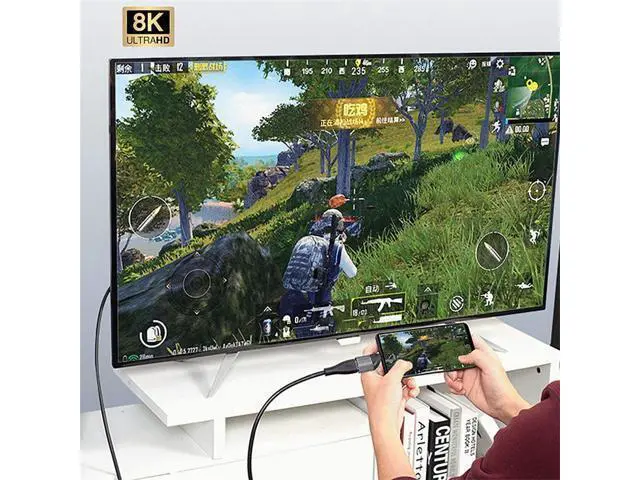 Alt view image 5 of 7 - Vszerda USB4 USB-C Type-C Source to Female HDMI 2.0 Display 8K 60HZ UHD 4K HDMI Male Monitor Adapter