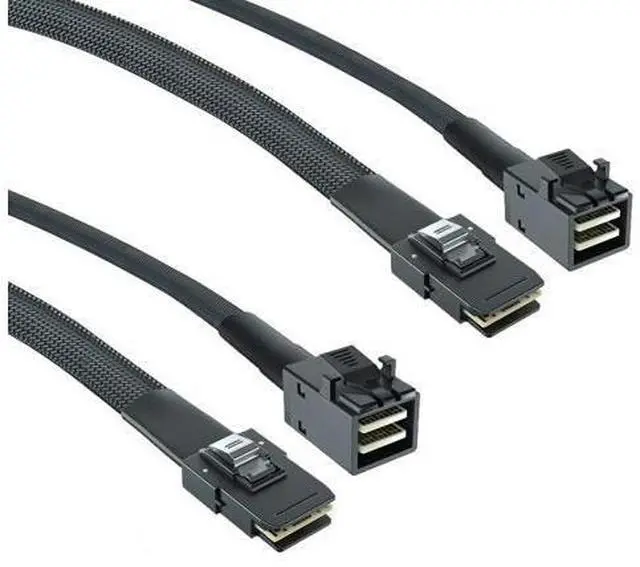 Main image of Vszerda 2 Pack 12G Internal Mini SAS HD SFF-8643 to SFF-8087 Cable, 1m, 36 Pin, 100-Ohm, with Sideband, Flexible, Support RAID, PCIE Controller, 1-Meter(3.3ft)