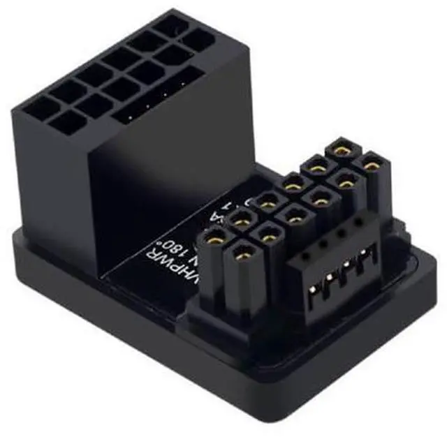 Main image of Vszerda PCI-E 5.0 Power Modular Adapter 16 Pin(12+4) Male to Female Connector Up Angled 360 Degree 12VHPWR for Graphics Card 4080 5090TI