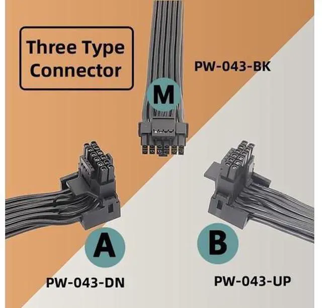 Alt view image 7 of 7 - Vszerda Male to Female Up Angled 90 Degree Extension 12VHPWR ATX3.0 PCI-E 5.0 Power Modular Cable for 3080 3090TI PSU 16Pin 12+4P Graphics Card 17cm