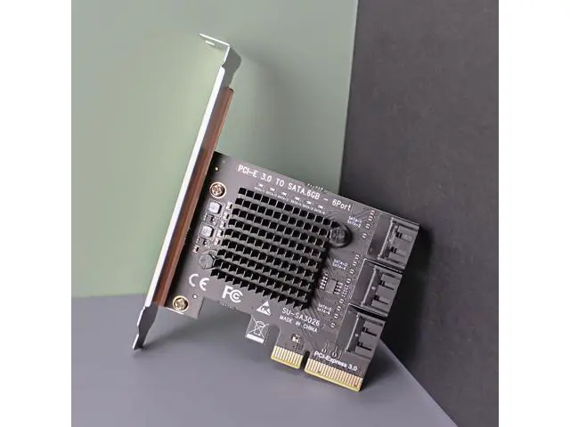 Alt view image 4 of 7 - Vszerda SA3026 6-Port PCIe X4 SATA Expansion Card, Compatible with Windows,Linux,Mac OS,NAS