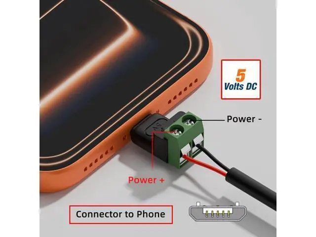 Alt view image 3 of 7 - Vszerda 5pcs/Set Micro USB 5Pin Male to 2Pin Terminal Fast Charge Adapter DIY OEM Repair Solderless Connector DC 5V USB2.0 Power
