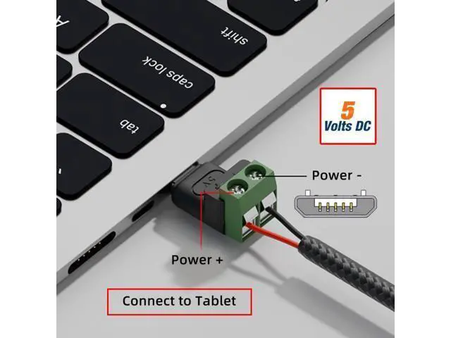 Alt view image 5 of 7 - Vszerda 5pcs/Set Micro USB 5Pin Male to 2Pin Terminal Fast Charge Adapter DIY OEM Repair Solderless Connector DC 5V USB2.0 Power