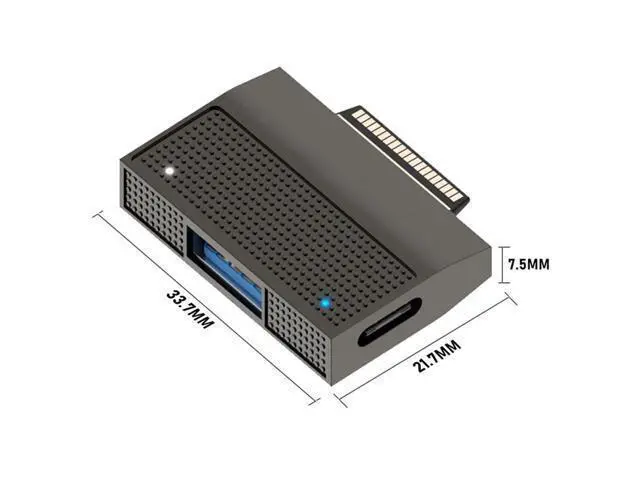 Alt view image 3 of 7 - Vszerda USB3.1 Type-A & USB-C Type-C to Magnetic SF531 Adapter 15V Charge Data for Surface Pro9 Pro8 Pro7 Pro6 Pro X Go Book