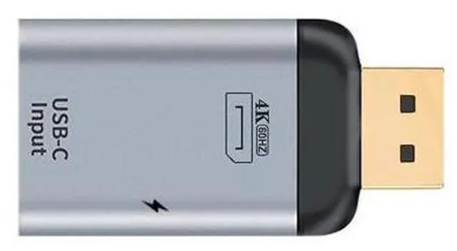 Alt view image 2 of 7 - Vszerda USB-C Type C Female Source to Displayport DP Sink HDTV & PD Power Adapter 4K 60hz 1080p for Phone & Laptop