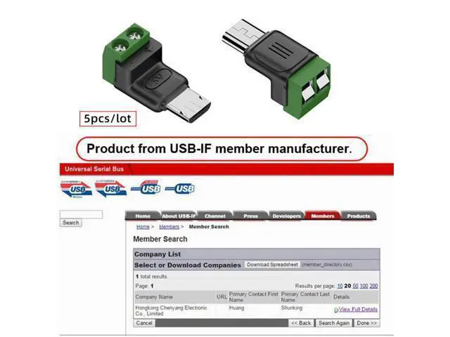 Alt view image 7 of 7 - Vszerda 5pcs/Set Micro USB 5Pin Male to 2Pin Terminal Fast Charge Adapter DIY OEM Repair Solderless Connector DC 5V USB2.0 Power
