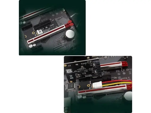 Alt view image 6 of 6 - Vszerda NGFF M.2 M-Key to PCIe X4 Expansion Card Adapter,M.2 B Key 2260 2280 SSD to PCIE 1X 4X 8X 16X Riser Card