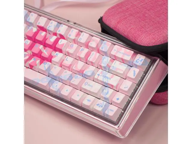 Alt view image 5 of 7 - Vszerda PBT Keycaps - Cherry Profile Custom Keycaps, 144 Keys, Dye-Sublimation, Bleeding Love Theme Keyboard Keycap Set for Mechanical Keyboard, Keycaps for 60 Percent (Bleeding Love)