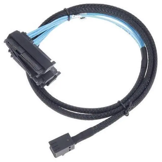 Main image of Vszerda Mini SAS to SAS Cable Breakout Internal Fan-Out HD SFF-8643 to SFF-8482 29Pin with Sata Power for Raid Controller to HDD 1M Length