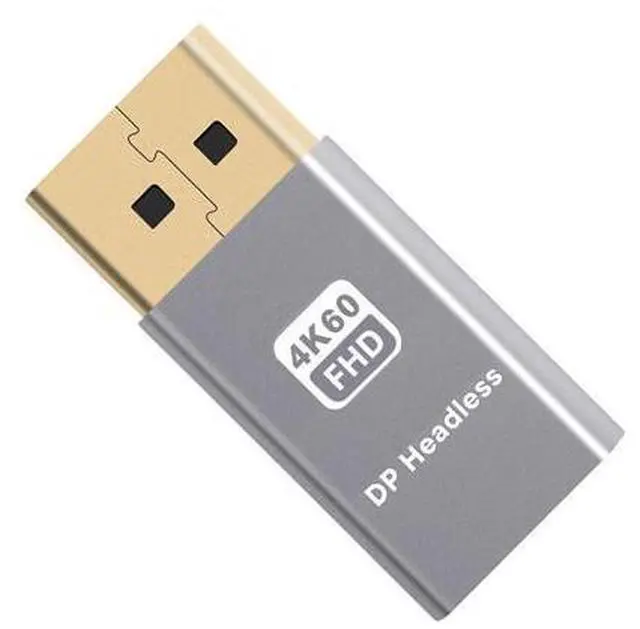 Main image of Vszerda DP 4K@60Hz Virtual Display Active Adapter Displayport Dummy Plug Headless Ghost Display 2560x1600p@60Hz