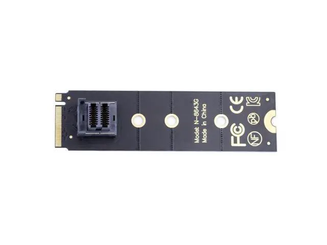 Main image of Vszerda M-Key 22x80mm to Vertical SFF-8643 Socket PCI-E U.2 Kit SFF-8639 NVME PCIe4.0 SSD Adapter for SSD750 p3600 p3700 M.2