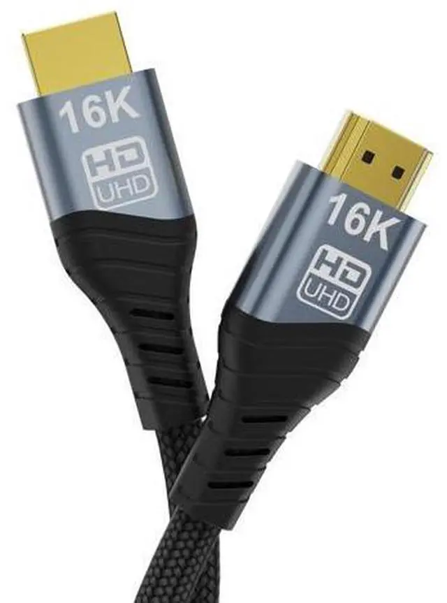 Main image of V 16K HDMI Cable, 96Gbps Ultra High Speed HDMI2.2 Cable 16K@30Hz 10K120Hz 8K@60Hz 4K@240Hz Cord, HDCP 2.3 & HDR10 eARC for Compatible with PS5/Xbox/Roku TV/Gaming PC/Blu-ra (HDMI2.2 16K 0.5M)