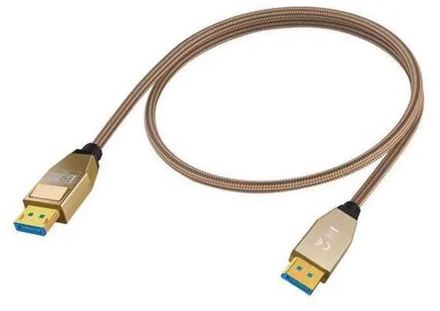 Main image of Vszerda 80Gbps Displayport Cable 2.1 2FT, 16K@60Hz, 8K@120Hz, 4K@240Hz, DP 2.1 Cable 16K Braided Cord, Support DP 2.1 80Gbps HDR, DSC, for FreeSync G-Sync Gaming Monitor 4090 7900xtx