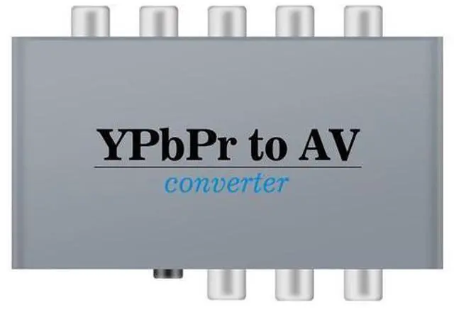 Main image of Vszerda Component to AV Adapter, YPbPr to CVBC Converter + R/L, Supports 1080P Video Audio, for DVD PSP to HDTV Monitor
