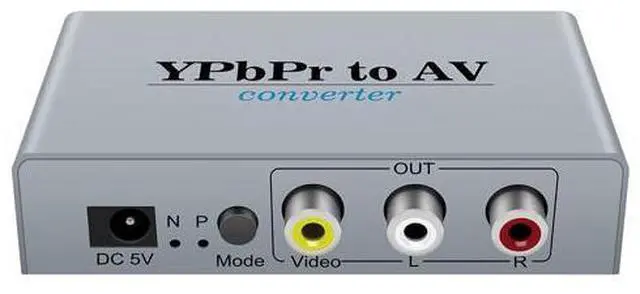 Alt view image 2 of 5 - Vszerda Component to AV Adapter, YPbPr to CVBC Converter + R/L, Supports 1080P Video Audio, for DVD PSP to HDTV Monitor