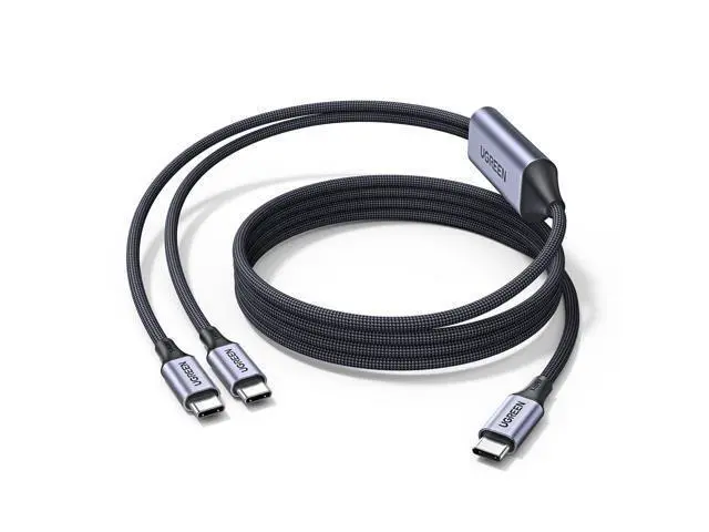 Main image of UGREEN 140W USB C Cable, 5FT 2-in-1 USB C to USB C Cable, Fast Charging for iPhone 17/17 Pro Max/16/15 Series, Galaxy S25/S24/S23 Series, MacBook Air/Pro, iPad Pro/Air, Steam Deck, and More