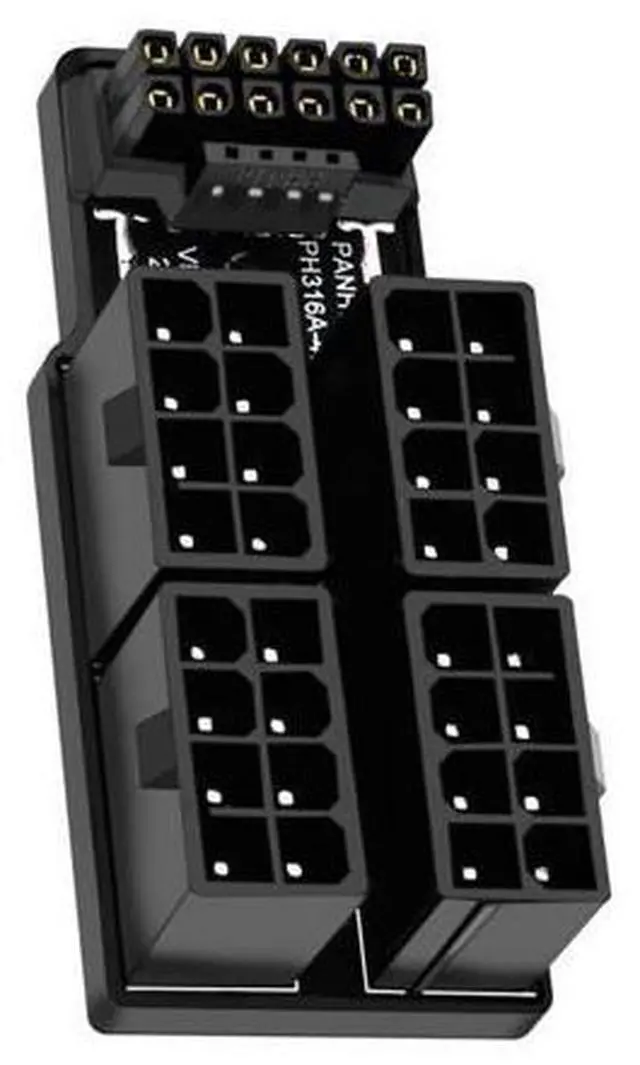 Main image of Vszerda PCIe 5.0 Power Modular Adapter to Four ATX 8P 16Pin(12+4) 12VHPWR Connector Down Angled 90 Degree for 4080 5090TI Graphics Card
