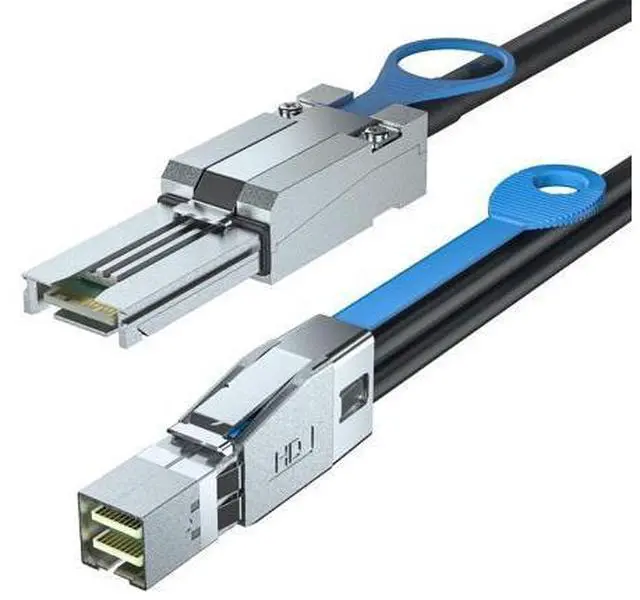 Main image of Vszerda SFF-8644 to SFF-8088 Cable, 6Gbps External HD Mini SAS Hybrid Cable, 2-Meter(6.6ft), 100 Ohms, Attached SCSI for Raid Systems, DataCenter, Servers, Workstations and Desktops