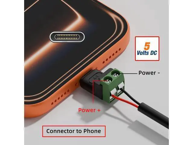 Alt view image 3 of 7 - Vszerda 5pcs/Set Type-C Female Socket OTG to 2Pin Terminal Output Fast Charge Adapter DIY OEM Repair Solderless Connector DC 5V USB2.0 Power