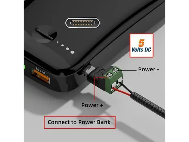 Alt view image 6 of 7 - Vszerda 5pcs/Set Type-C Female Socket OTG to 2Pin Terminal Output Fast Charge Adapter DIY OEM Repair Solderless Connector DC 5V USB2.0 Power