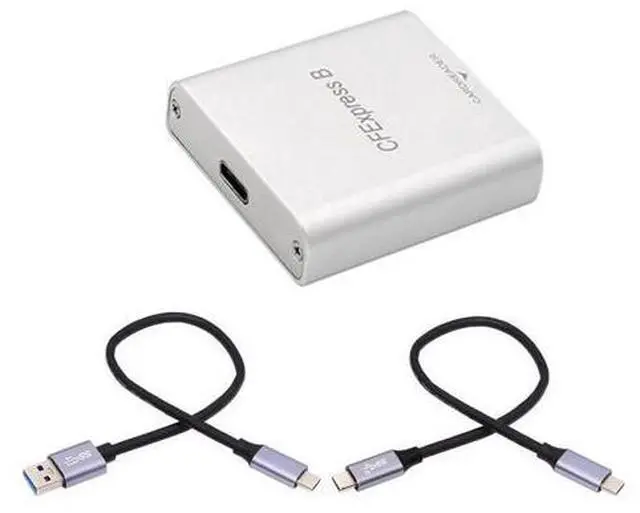Main image of Vszerda USB3.1 Type-C USB3.0 Type-A to CFE Type-B Slot Card Reader Gen 2 10Gpbs CF Express Extension Adapter with USB C to USB C/USB A Cable