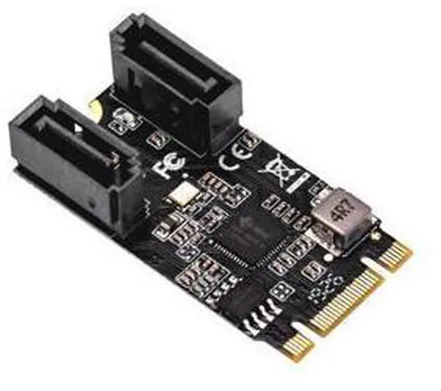 Main image of Vszerda M.2 B+M Key to SATA III 2 Ports Expansion Card Jmicro JMB582 Chipset, Add Two SATA 3.0 Devices to Any M.2 2242 Slot SI-ADA40149
