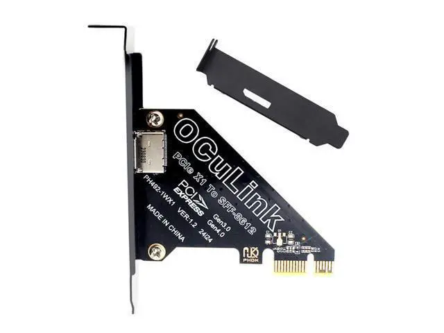 Main image of Vszerda PCI-Express 4.0 PCIE 1x to Oculink Single Port SFF-8612 SFF-8611 Host Card for U.2 SSD eGPU External Graphics Card Dock