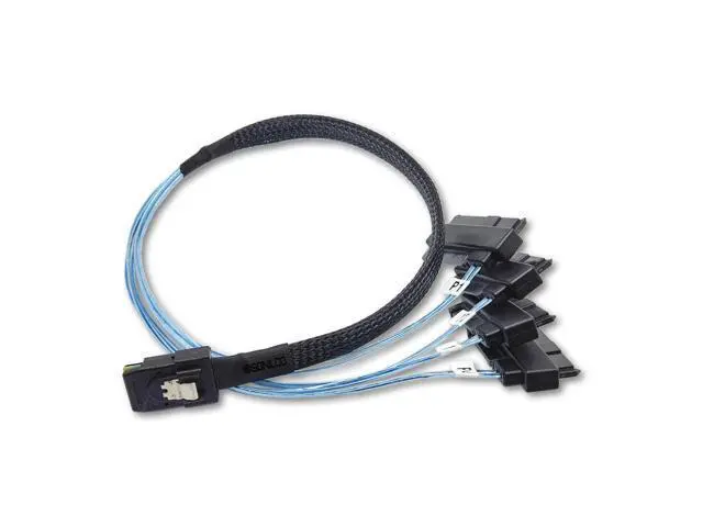 Alt view image 4 of 5 - Vszerda Maximum Performance Cable Mini SAS 36P SFF-8087 to SFF-8482 HDD SATA Power Cord (2 Cables, 1 M / 3.2 Feet)
