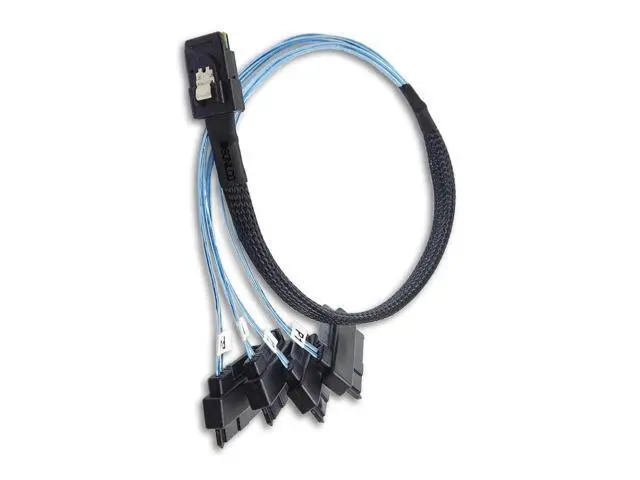 Alt view image 5 of 5 - Vszerda Maximum Performance Cable Mini SAS 36P SFF-8087 to SFF-8482 HDD SATA Power Cord (2 Cables, 1 M / 3.2 Feet)